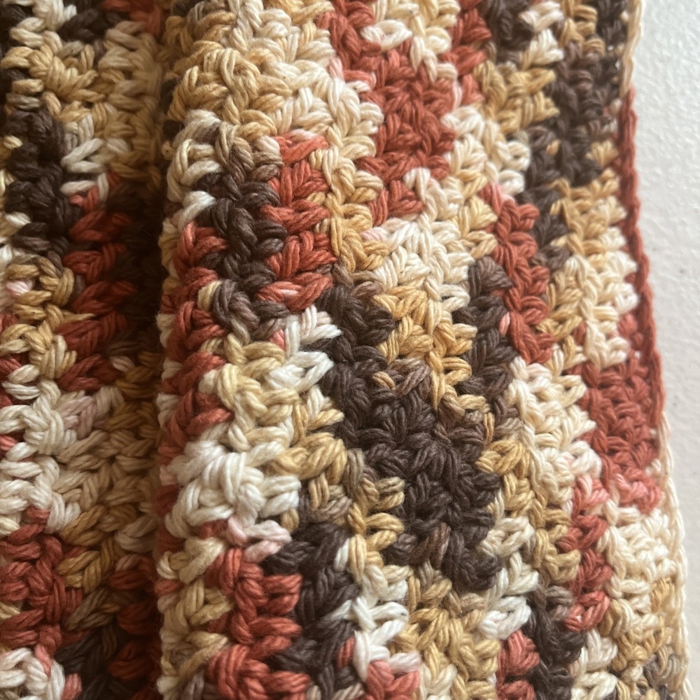 3 Piece Set 100% Cotton Handmade Multi Color Wash Cloths Or Dish Clothes - Picture 2 of 4